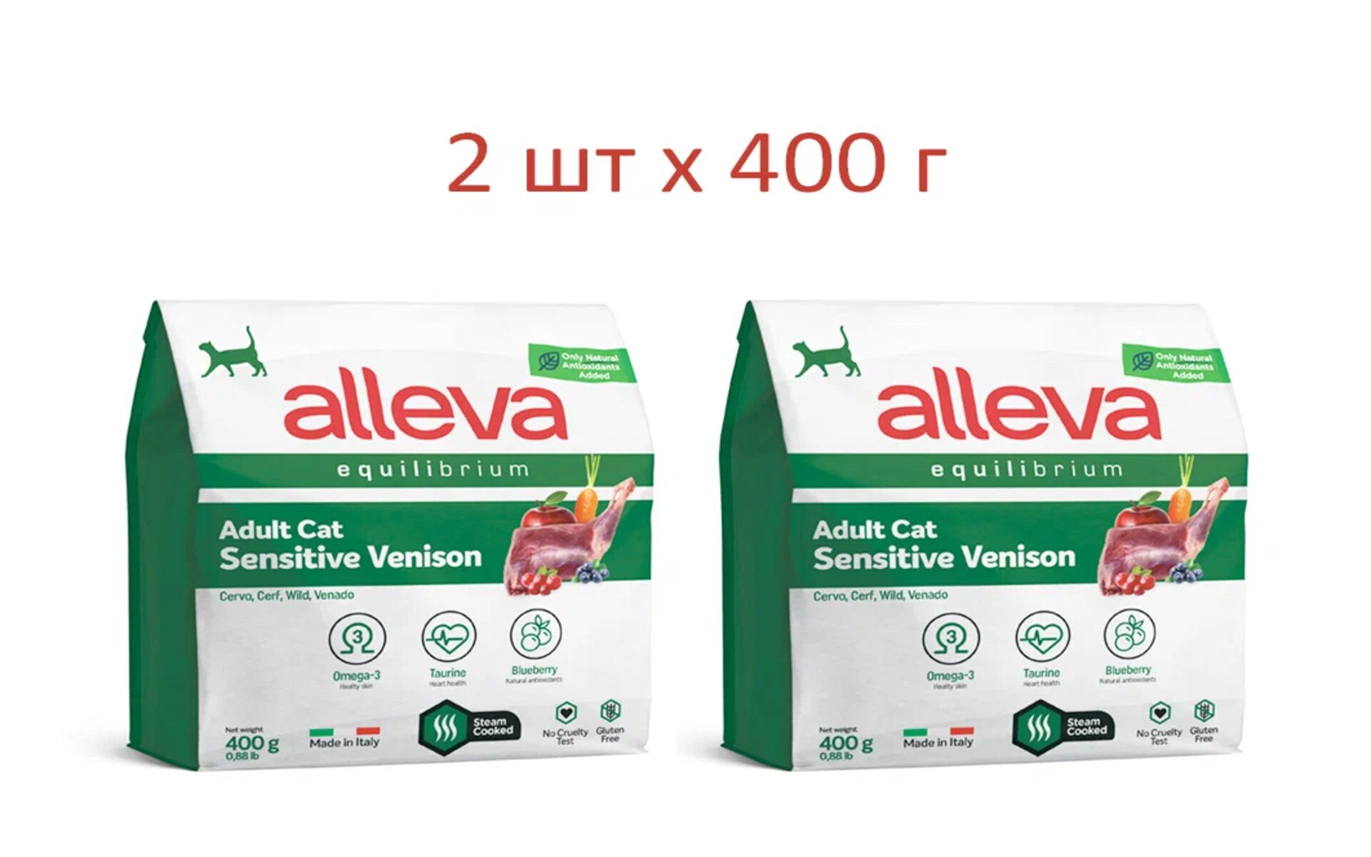 Сухой корм Alleva Equilibrium Sensitive с олениной создан для кошек с чувствительным пищеварением. Это полноценный сбалансированный рацион для взрослых кошек, обеспечивающий все необходимые питательные вещества для здоровья и развития вашего питомца