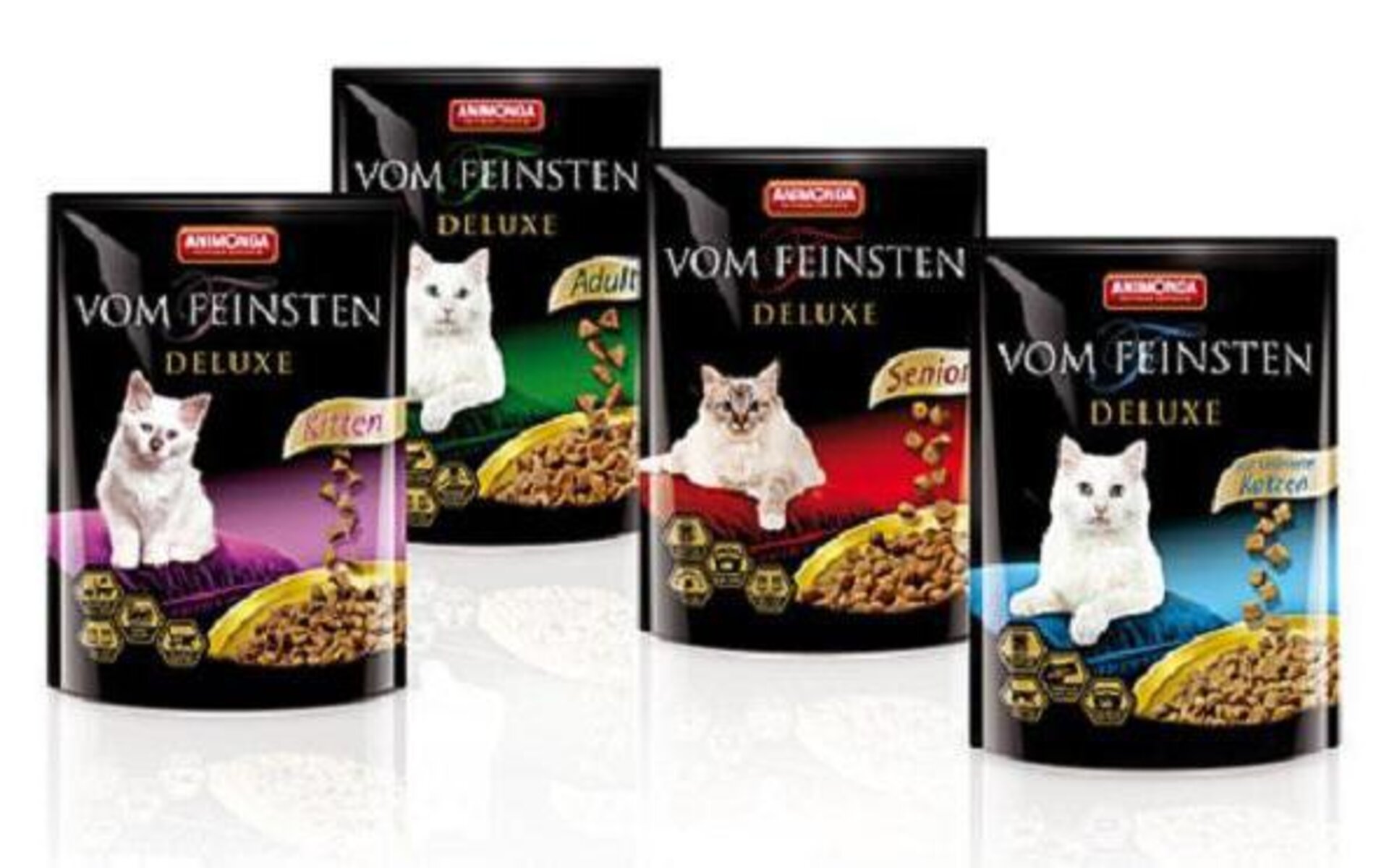 Корм для кошек Animonda Vom Feinsten Deluxe — высококачественный продукт, который легко усваивается и содержит все необходимые питательные вещества для здорового развития вашего питомца, включая фосфор, кальций, магний и разнообразные кислоты