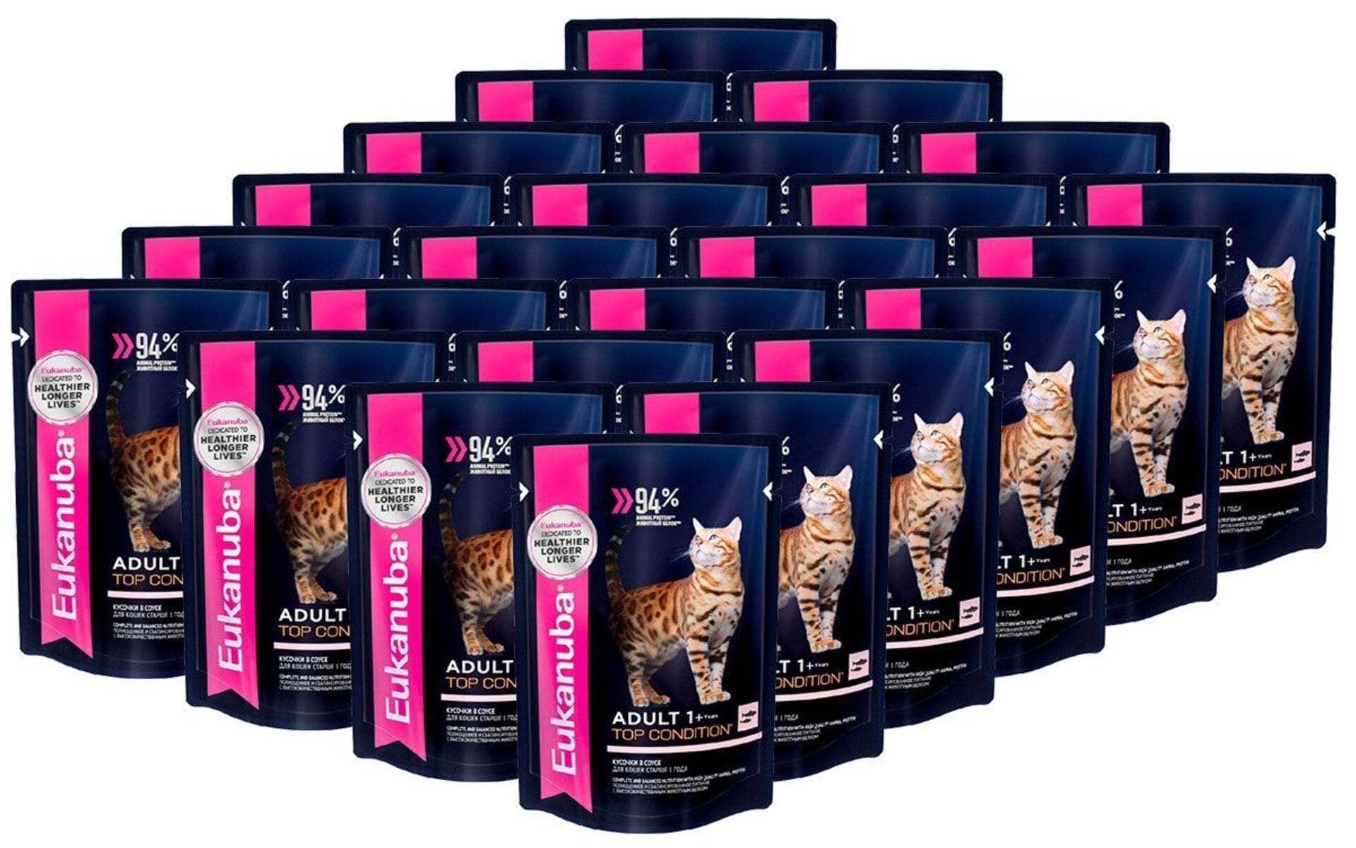 Влажный корм EUKANUBA CATADULT SALMON — полнорационный корм для взрослых кошек старше 1 года с высококачественным животным белком. Подходит для стерилизованных кошек и кастрированных котов