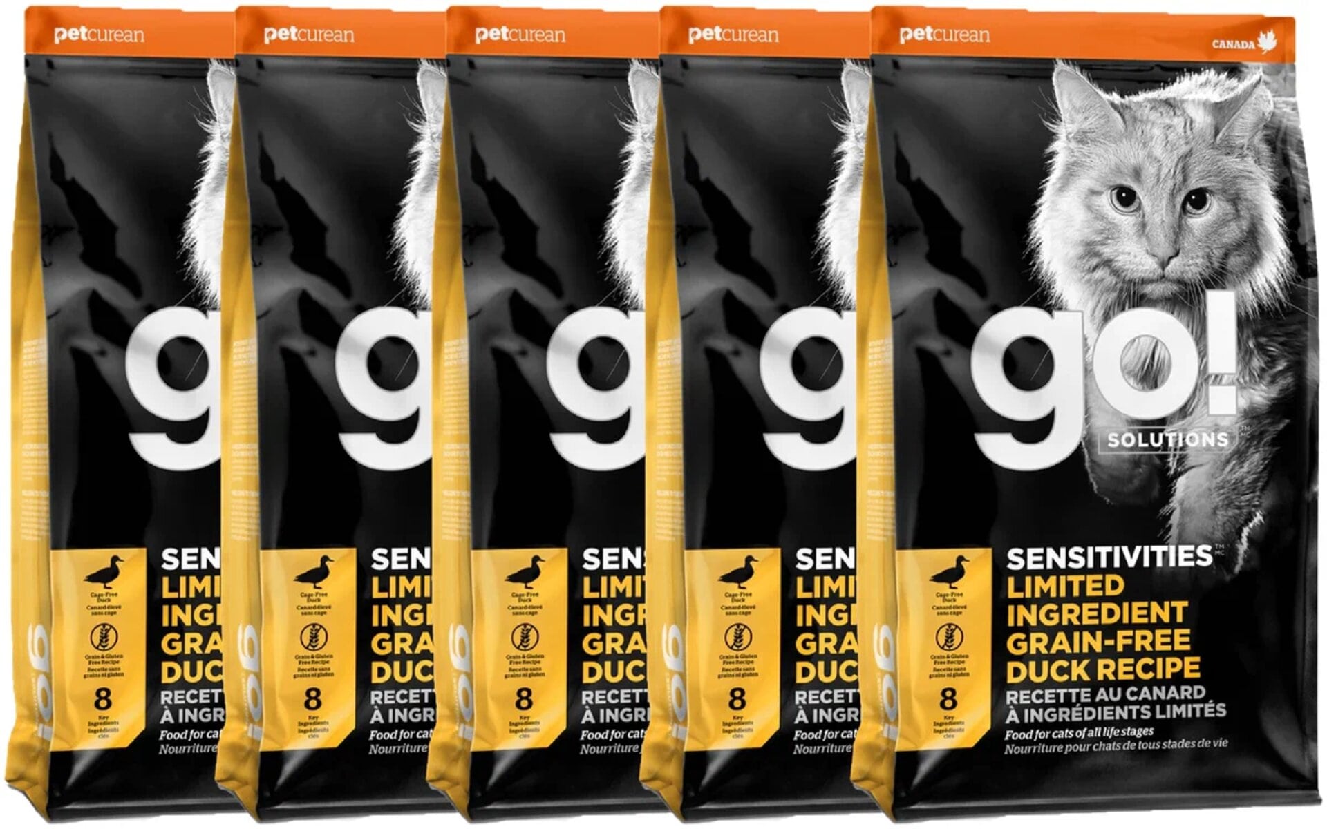 Корм для кошек Go! Sensitivities Limited Ingredient Diet with Duck предназначен для питомцев с чувствительным пищеварением или склонностью к пищевой аллергии. Этот продукт на основе утки содержит только один источник белка и ограничен в количестве ингредиентов, чтобы уменьшить вероятность аллергических реакций