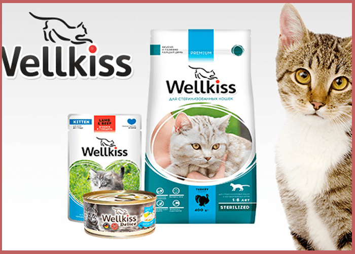 Wellkiss — высококачественный и сбалансированный корм для кошек, созданный с учётом особенностей их организма. Обеспечивает всеми необходимыми питательными веществами и предлагает разнообразные вкусы и текстуры, включая сухие и влажные корма